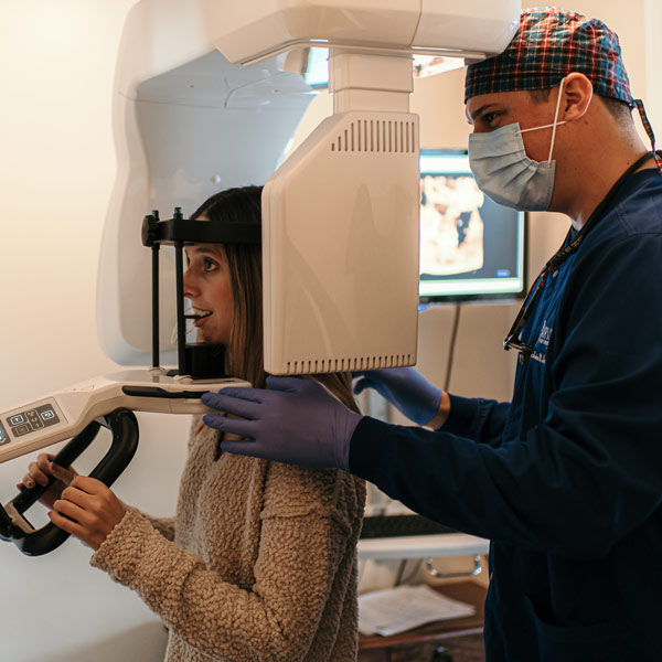 Dr. Andrew using Cone Beam